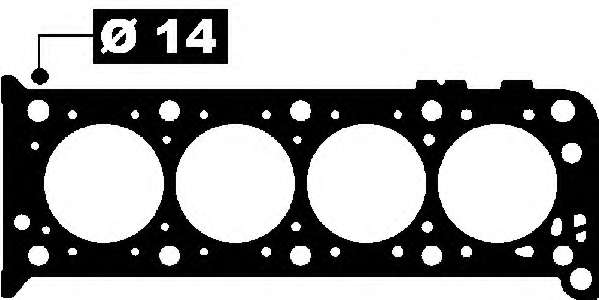 AJUSA прокладка головки цилиндров CITROEN BX 14/VISA GT 1.4 (150) 85.12-