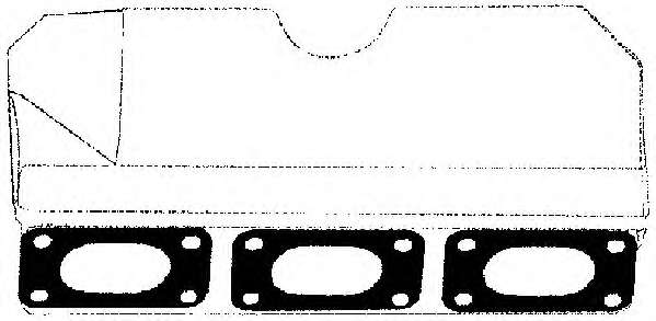Прокладка, выпускной коллектор