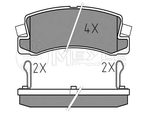Комплект тормозных колодок, дисковый тормоз