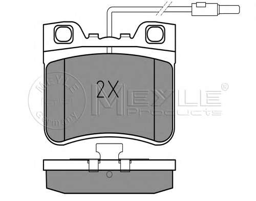 Комплект тормозных колодок, дисковый тормоз