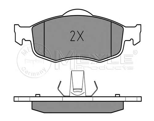Комплект тормозных колодок, дисковый тормоз