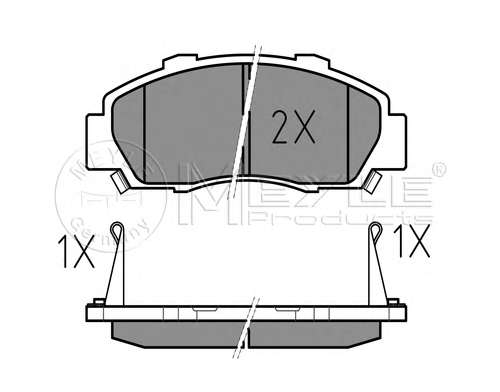 Комплект тормозных колодок, дисковый тормоз