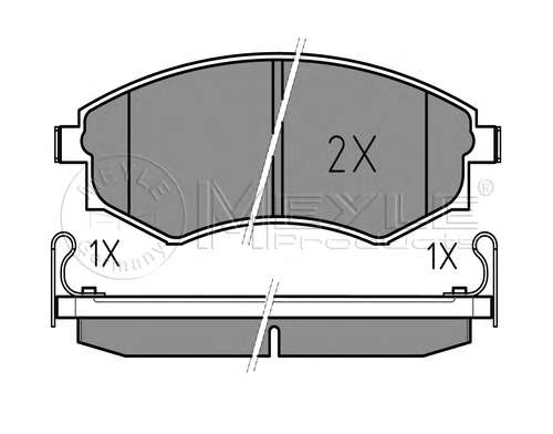 Комплект тормозных колодок, дисковый тормоз