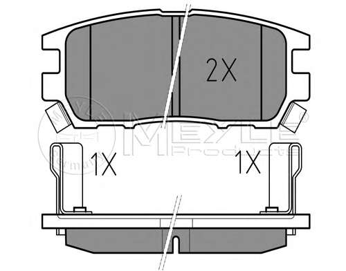 Комплект тормозных колодок, дисковый тормоз