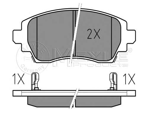Комплект тормозных колодок, дисковый тормоз
