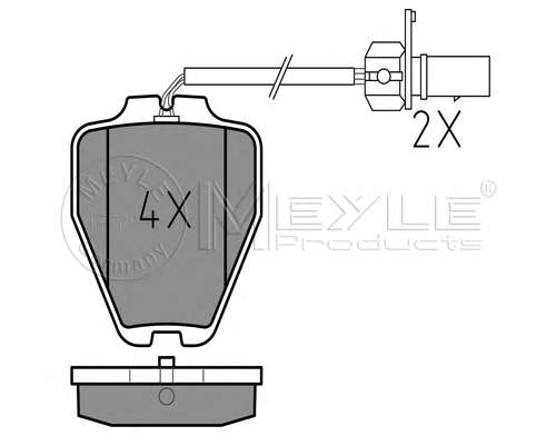 Комплект тормозных колодок, дисковый тормоз