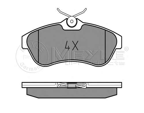 Комплект тормозных колодок, дисковый тормоз
