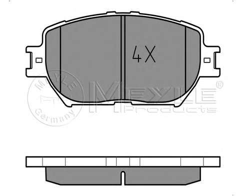 Комплект гальмівних колодок з 4 шт. дисків