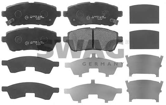 Комплект тормозных колодок, дисковый тормоз