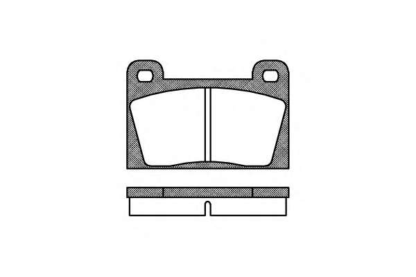 Комплект тормозных колодок, дисковый тормоз