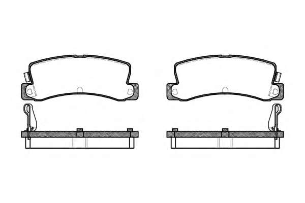 Гальмiвнi колодки, к-кт.