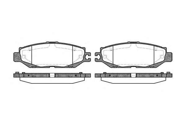 Комплект тормозных колодок, дисковый тормоз