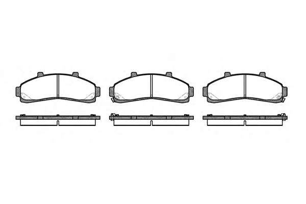 Комплект тормозных колодок, дисковый тормоз