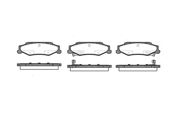 Комплект тормозных колодок, дисковый тормоз