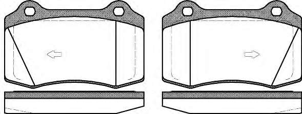 Комплект тормозных колодок, дисковый тормоз