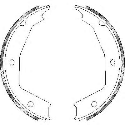 Комплект тормозных колодок, стояночная тормозная система