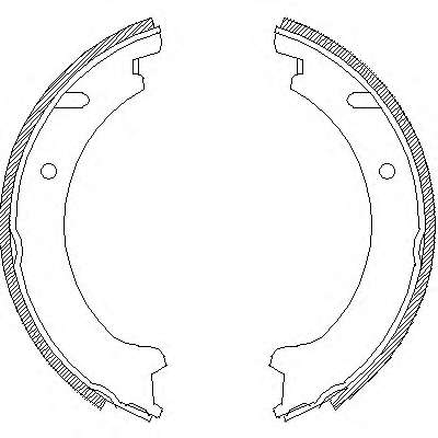 Комплект тормозных колодок, стояночная тормозная система