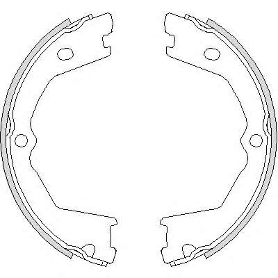 Комплект тормозных колодок, стояночная тормозная система