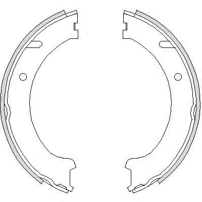 Комплект тормозных колодок, стояночная тормозная система