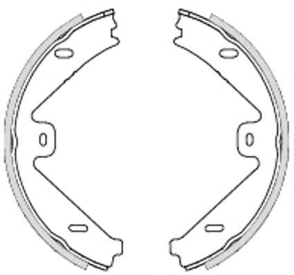 Комплект тормозных колодок, стояночная тормозная система