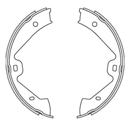 Гальмівні колодки барабанні