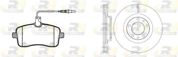 Комплект тормозов, дисковый тормозной механизм