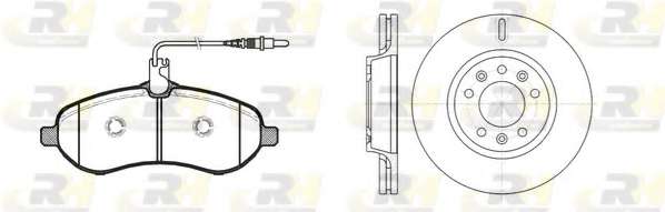 Комплект тормозов, дисковый тормозной механизм