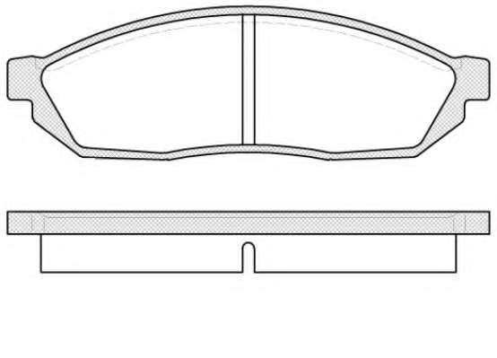 Комплект тормозных колодок, дисковый тормоз