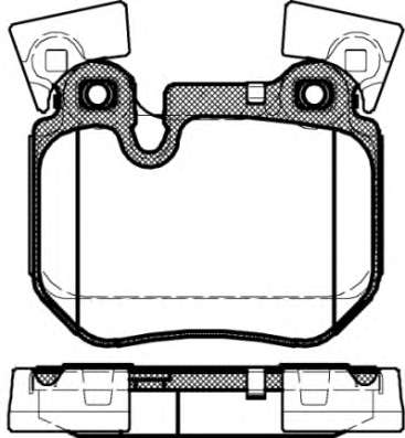 Комплект тормозных колодок, дисковый тормоз
