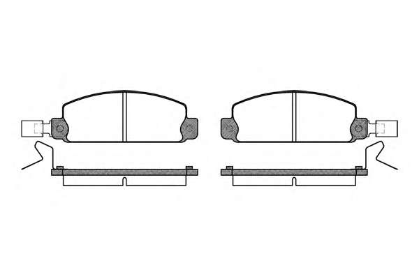 Комплект тормозных колодок, дисковый тормоз