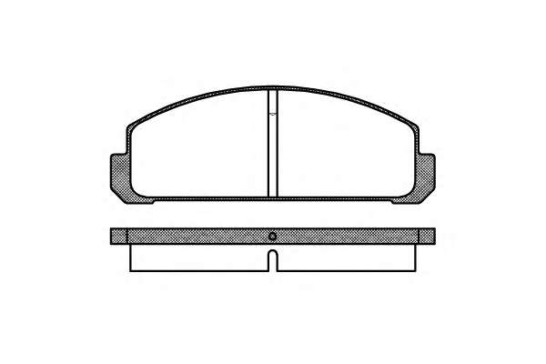 Комплект тормозных колодок, дисковый тормоз