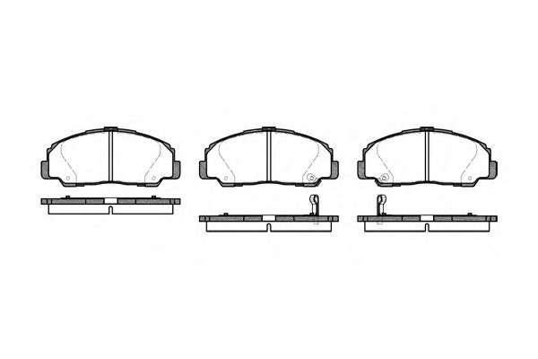 Комплект тормозных колодок, дисковый тормоз