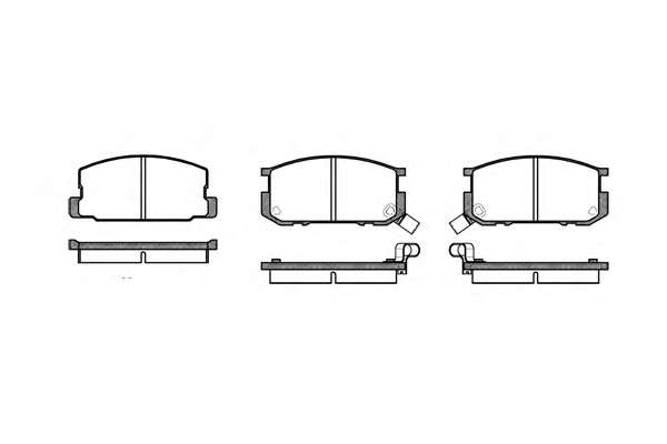 Комплект тормозных колодок, дисковый тормоз