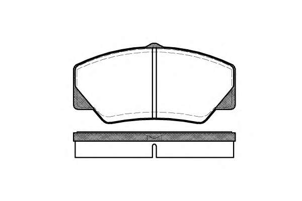 Комплект тормозных колодок, дисковый тормоз