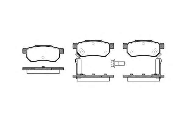 REMSA HONDA колодки гальмівні задні Civic 1,5/1,6 90-