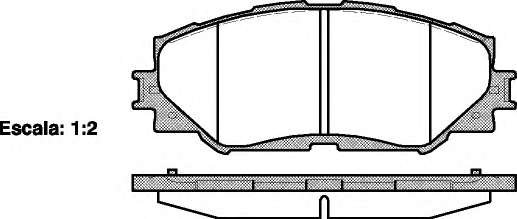 REMSA колодки гальмівні передні TOYOTA Corolla ,Auris, RAV-4 05-