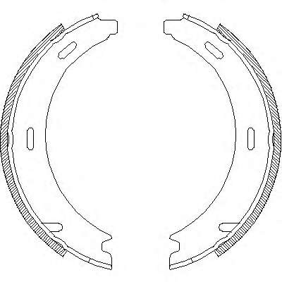 Комплект тормозных колодок, стояночная тормозная система