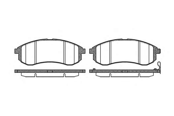 REMSA MITSUBISHI гальмів.колодки передн.L200 96-