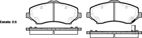 REMSA CHRYSLER гальмівні колодки передн.Grand Voyager,Dodge Nitro,Cherokee 07-