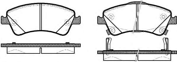 REMSA TOYOTA гальмівні колодки передн.Avensis 09-,Auris 07-