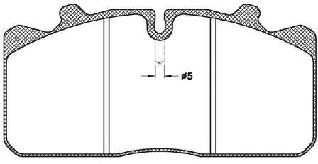 Комплект тормозных колодок, дисковый тормоз