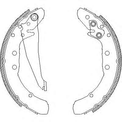 REMSA  AUDI  Колодки гальмівні барабанні  AUDI 80,100,5E,PASSAT 89-