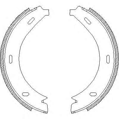 Комплект тормозных колодок, стояночная тормозная система