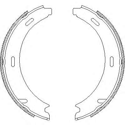 Комплект тормозных колодок, стояночная тормозная система