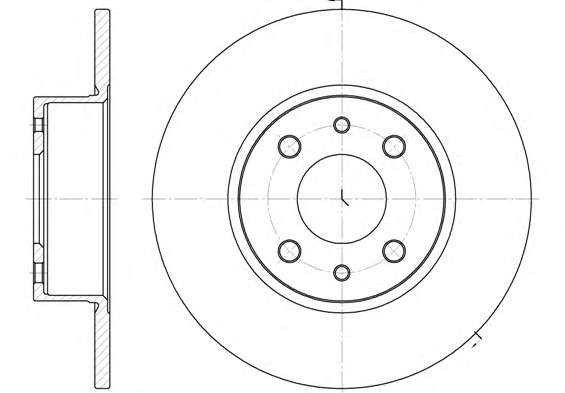 REMSA FIAT диск гальмівний задній CROMA (251*10)