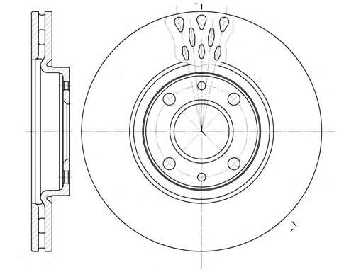 REMSA гальмівний диск передн. FIAT Doblo 1.6, Stilo CITROEN Nemo