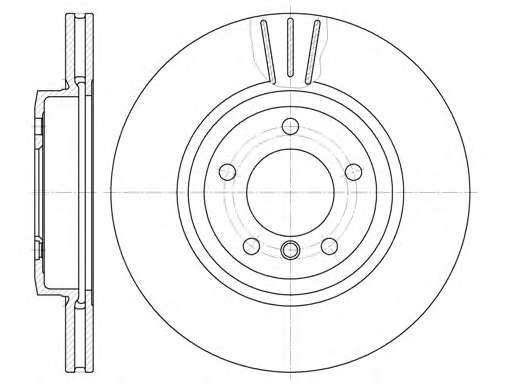 REMSA гальмівний диск передній BMW E46 99-  (325*25)