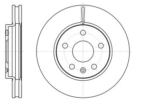 REMSA OPEL диск гальмівний передній (296*30) Insignia 08-.