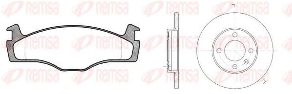 Комплект тормозов, дисковый тормозной механизм