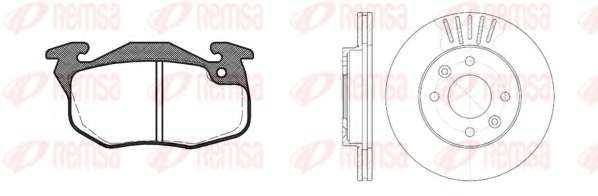 Комплект тормозов, дисковый тормозной механизм
